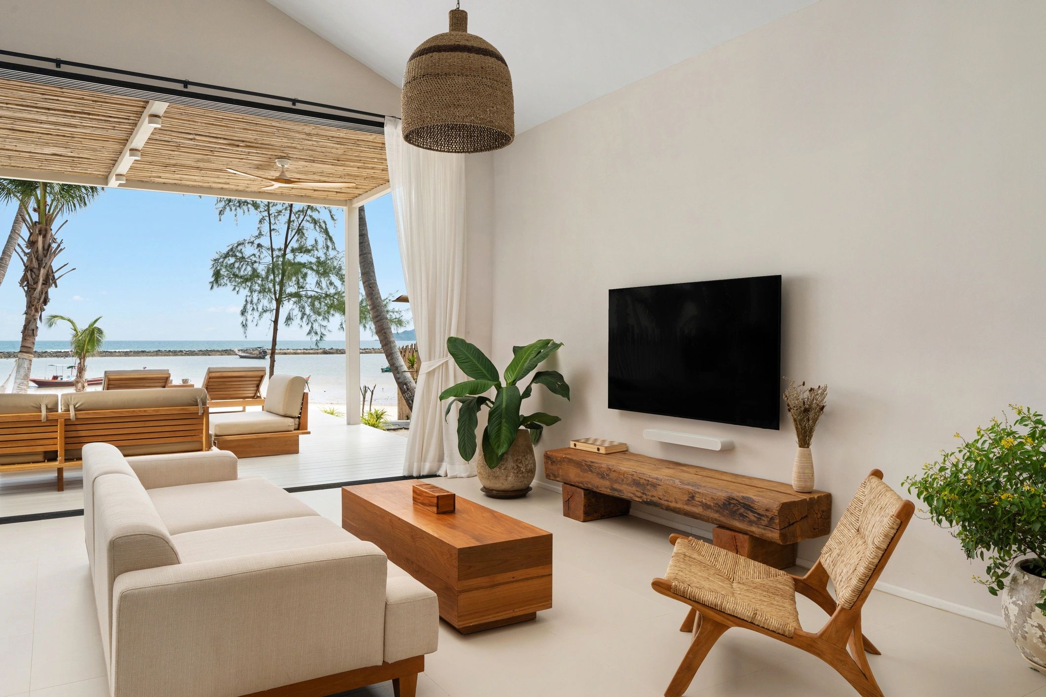 Modern living room with elegant furniture